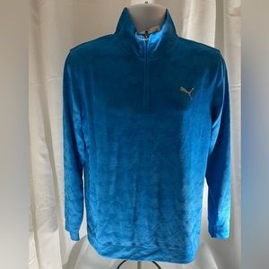 Puma & miracle gro 1/4 zipper front long sleeves pull on sweat jacket